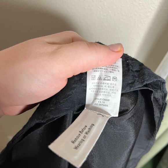 J. Crew Sleeveless Jacquard Eyelet Fit & Flare Dress Black Size 2 #C9228 - Picture 5 of 14